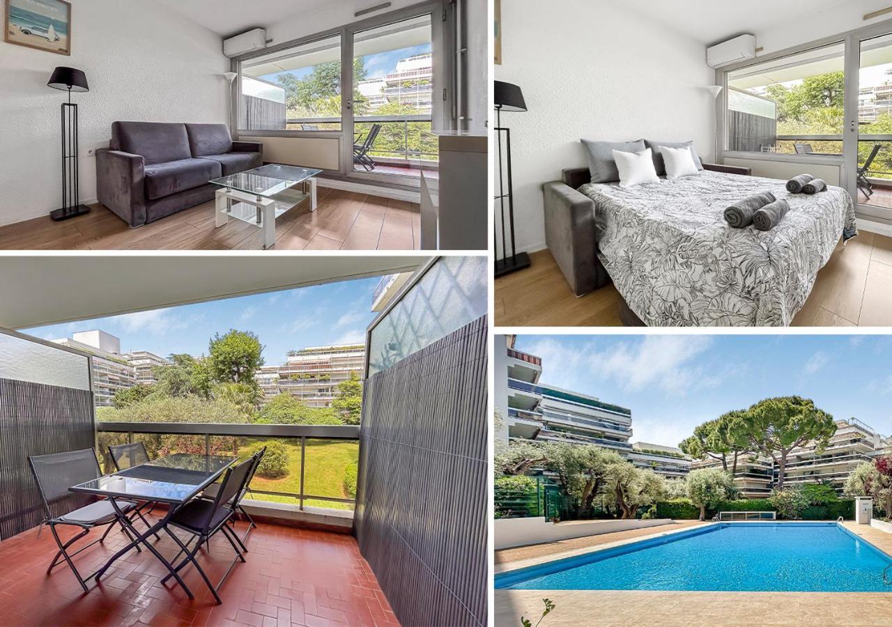 Joli Studio 4Pers Piscine Tout Confort Juan-les-Pins Exterior photo